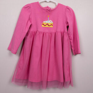Carter's pink tulle birthday dress-24mths
